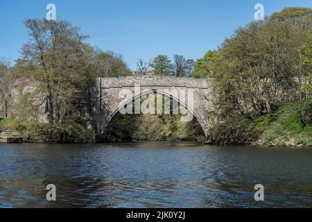 Brig O Balgownie terminé en 1320, Pont de Don, Aberdeen, Aberdeeenshire, Écosse, ROYAUME-UNI. Banque D'Images