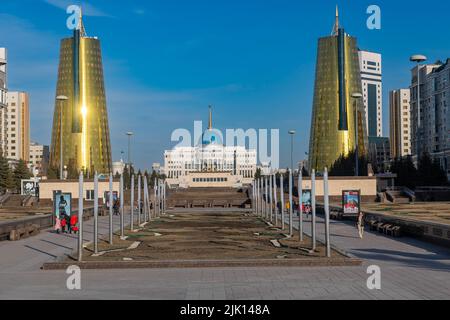Palais présidentiel, Nur Sultan, anciennement Astana, capitale du Kazakhstan, Asie centrale, Asie Banque D'Images