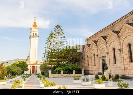 Monastère de Strofades, ville de Zante, île de Zakynthos, Iles grecques, Grèce, Europe Banque D'Images