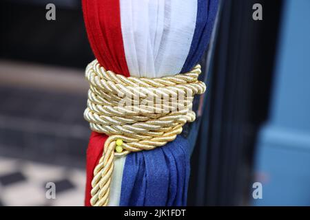 Décorations pour le Jubilé de platine de la reine Elizabeth à Londres Banque D'Images