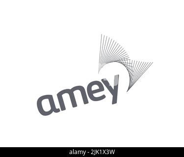 Amey plc, logo pivoté, fond blanc Banque D'Images