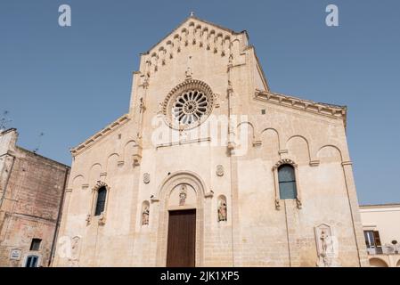 Cathédrale de Maria Santissima della Bruna et de Saint Eustache à Matera, dans le sud de l'Italie Banque D'Images