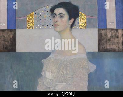 Portrait de Margaret Stonborough Wittgenstein, détail, Gustav Klimt, 1905, Neue Pinakothek, Munich, Allemagne Banque D'Images