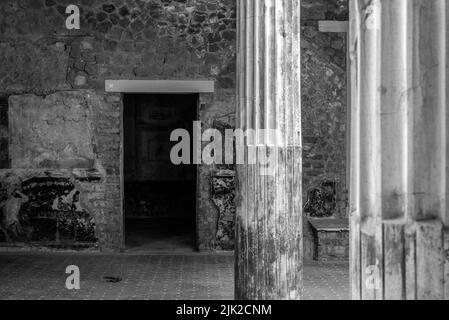 STABIA, ITALIE - 03 MAI 2022 - fouilles archéologiques de la villa S. Marco à Stabia, dans le sud de l'Italie Banque D'Images