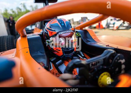 DRUGOVICH Felipe (BRA), MP Motorsport, Dallara F2, portrait lors de la ronde 10th du Championnat de Formule 2 de la FIA 2022, de 28 juillet à 31, 2022 sur la Hungaroring, à Mogyorod, Hongrie - photo: Sebastian Rozendaal/DPPI/LiveMedia Banque D'Images