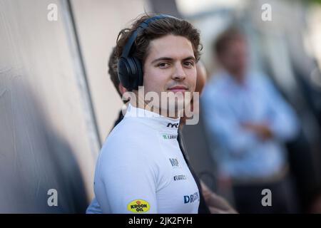 DRUGOVICH Felipe (BRA), MP Motorsport, Dallara F2, portrait lors de la ronde 10th du Championnat de Formule 2 de la FIA 2022, de 28 juillet à 31, 2022 sur la Hungaroring, à Mogyorod, Hongrie - photo: Sebastian Rozendaal/DPPI/LiveMedia Banque D'Images