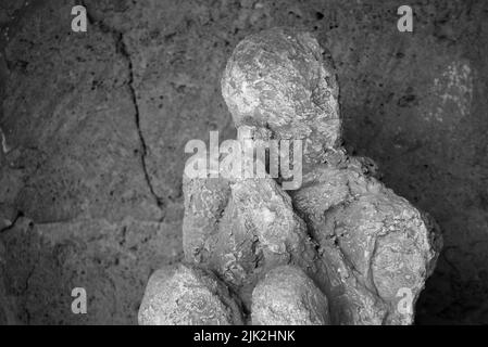 Les habitants de Pompeiian ont pétrifié dans leur dernière situation de vie, le sud de l'Italie Banque D'Images