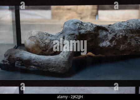 Les habitants de Pompeiian ont pétrifié dans leur dernière situation de vie, le sud de l'Italie Banque D'Images