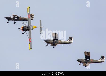 Royal Danish Air Force Baby Blue Display Team au RIAT 2022 Banque D'Images
