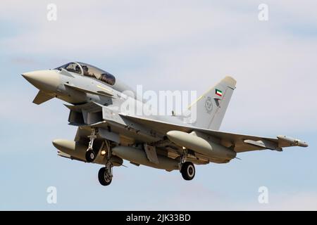 Typhon Eurofighter de la Force aérienne de Qatari. Banque D'Images