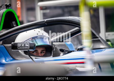 ANDRIOLO Romain (FRA), Formule 4 - génération Mygale 2, portrait lors de la ronde 4rd du Championnat de France FFSA F4 2022, de 28 juillet à 30 sur le circuit de Spa-Francorchamps à Francorchamps, Belgique - photo Paul Vaicle / DPPI Banque D'Images
