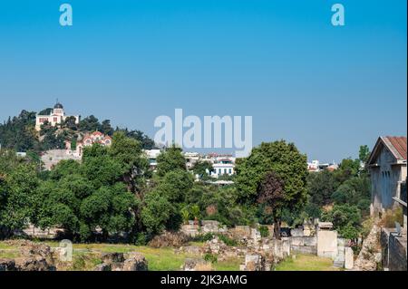 THESSALONIQUE, GRÈCE - 30 novembre 2019 : place du Forum romain ou palais de justice d'Agora à Thessalonique, Grèce Banque D'Images