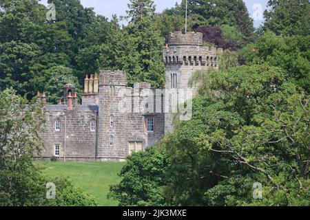 Château de Balloch et parc de campagne écossais Banque D'Images