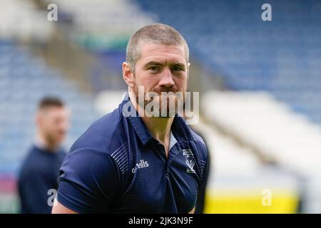 Huddersfield, Royaume-Uni. 30th juillet 2022. Kyle Amor #32 de Warrington Wolves à Huddersfield, Royaume-Uni, le 7/30/2022. (Photo de Steve Flynn/News Images/Sipa USA) crédit: SIPA USA/Alay Live News Banque D'Images