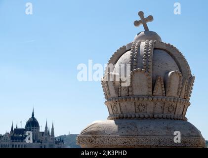 Pont Margaret ou Margit híd sur le Danube à Budapest, Hongrie Banque D'Images