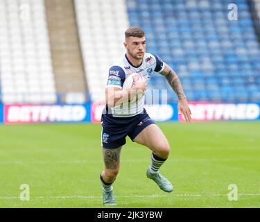 Huddersfield, Royaume-Uni. 30th juillet 2022. Connor clé n° 23 de Warrington Wolves à Huddersfield, Royaume-Uni, le 7/30/2022. (Photo de Steve Flynn/News Images/Sipa USA) crédit: SIPA USA/Alay Live News Banque D'Images