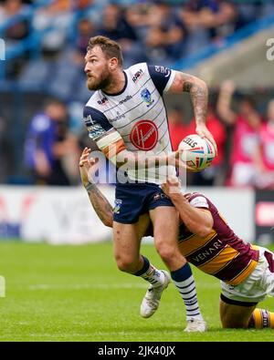 Huddersfield, Royaume-Uni. 30th juillet 2022. Daryl Clark #9 de Warrington Wolves à Huddersfield, Royaume-Uni, le 7/30/2022. (Photo de Steve Flynn/News Images/Sipa USA) crédit: SIPA USA/Alay Live News Banque D'Images