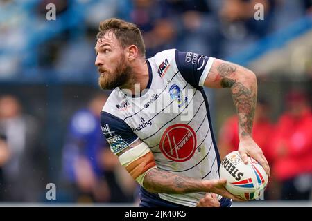 Huddersfield, Royaume-Uni. 30th juillet 2022. Daryl Clark #9 de Warrington Wolves à Huddersfield, Royaume-Uni, le 7/30/2022. (Photo de Steve Flynn/News Images/Sipa USA) crédit: SIPA USA/Alay Live News Banque D'Images