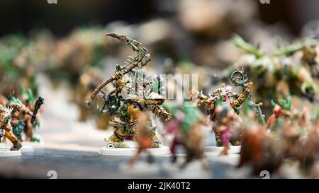 Chaos Space Marines Death Guard Painted Warhammer Figures Games Workshop © Clarissa Debenham / Alamy Banque D'Images