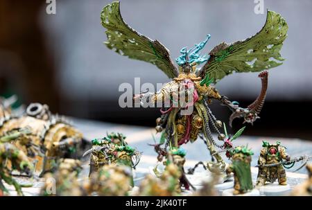 Chaos Space Marines Death Guard Painted Warhammer Figures Games Workshop © Clarissa Debenham / Alamy Banque D'Images