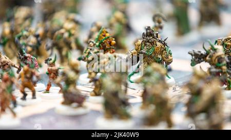 Chaos Space Marines Death Guard Painted Warhammer Figures Games Workshop © Clarissa Debenham / Alamy Banque D'Images