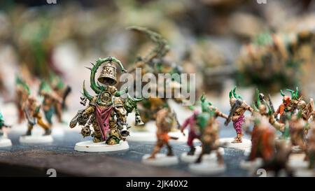 Chaos Space Marines Death Guard Painted Warhammer Figures Games Workshop © Clarissa Debenham / Alamy Banque D'Images