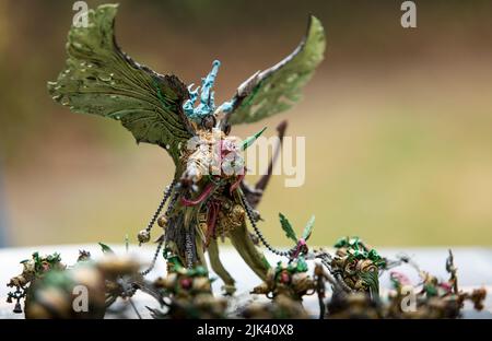 Chaos Space Marines Death Guard Painted Warhammer Figures Games Workshop © Clarissa Debenham / Alamy Banque D'Images