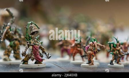 Chaos Space Marines Death Guard Painted Warhammer Figures Games Workshop © Clarissa Debenham / Alamy Banque D'Images