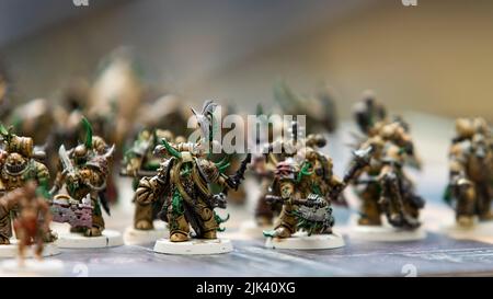 Chaos Space Marines Death Guard Painted Warhammer Figures Games Workshop © Clarissa Debenham / Alamy Banque D'Images