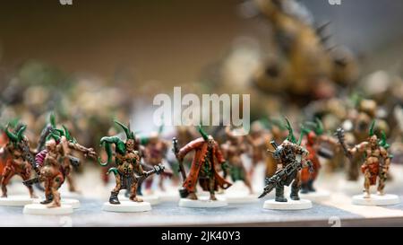 Chaos Space Marines Death Guard Painted Warhammer Figures Games Workshop © Clarissa Debenham / Alamy Banque D'Images