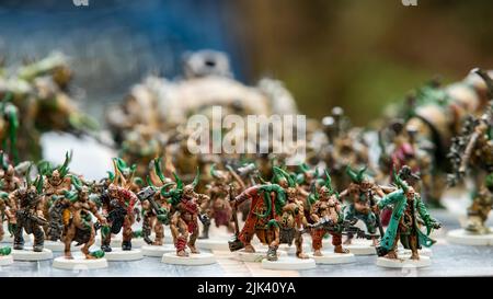 Chaos Space Marines Death Guard Painted Warhammer Figures Games Workshop © Clarissa Debenham / Alamy Banque D'Images