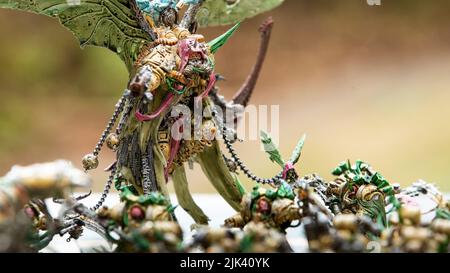 Chaos Space Marines Death Guard Painted Warhammer Figures Games Workshop © Clarissa Debenham / Alamy Banque D'Images