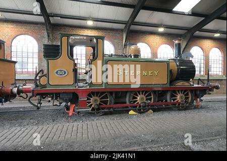 Stepney une locomotive à vapeur LB SCR a1x classe 55. Banque D'Images