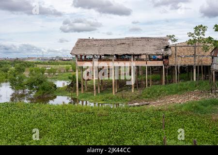 Port de Bellavista à Nanay, sur la rivière Nanay à Iquitos, Perur Banque D'Images