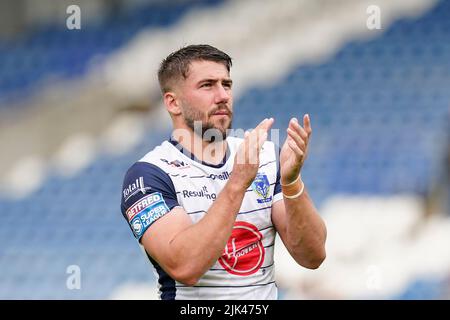 Huddersfield, Royaume-Uni. 30th juillet 2022. Greg Minikin #21 de Warrington Wolves à Huddersfield, Royaume-Uni, le 7/30/2022. (Photo de Steve Flynn/News Images/Sipa USA) crédit: SIPA USA/Alay Live News Banque D'Images