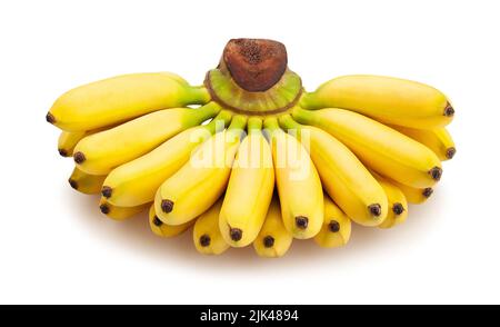 chemin de banane de bébé isolé sur blanc Banque D'Images