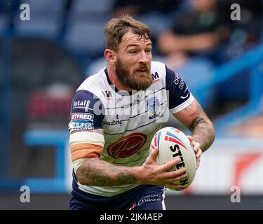 Huddersfield, Royaume-Uni. 30th juillet 2022. Daryl Clark #9 de Warrington Wolves à Huddersfield, Royaume-Uni, le 7/30/2022. (Photo de Steve Flynn/News Images/Sipa USA) crédit: SIPA USA/Alay Live News Banque D'Images