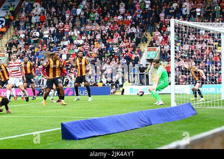 Stade de l'Université de Bradford, Bradford, Angleterre - 30th juillet 2022 - pendant le jeu Bradford City / Doncaster Rovers, Sky Bet League Two, 2022/23, stade de l'Université de Bradford, Bradford, Angleterre - 30th juillet 2022 crédit: Arthur Haigh/WhiteRosePhotos/Alay Live News Banque D'Images