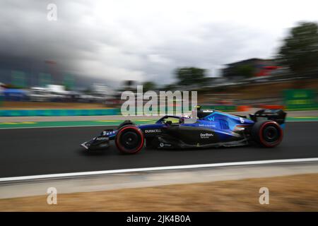 #06 Nicholas Latifi Williams Racing Mercedes pendant le GP hongrois, 28-31 juillet 2022 à Hungaroring, Formule 1 Championnat du monde 2022. Banque D'Images