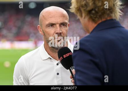 AMSTERDAM, 30-07-2022, Johan Cruyff Arena, Dutch Johan Cruijff Cup  Football, season 2022 / 2023, Ajax - PSV, during the match, Ajax player  Kenneth Taylor, PSV player Johan Bakayoko (Photo by Pro Shots/Sipa