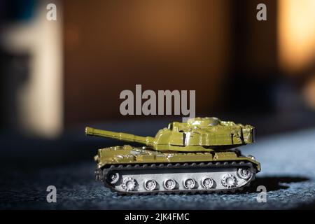 Modèle jouet RC tank de la Seconde Guerre mondiale Banque D'Images