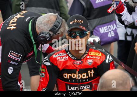 Autodrom MOST, MOST, République Tchèque, 30 juillet 2022, N°21 Michael Ruben Rinaldi ITA Ducati Panigale V4 R Aruba.it course - DUCATI pendant Prosecco DOC Tchèque Round 6 - Race1 - World Superbike - SBK Banque D'Images