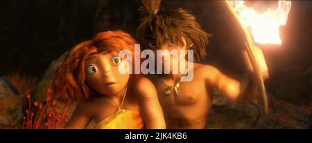 EEP, GUY, LE CROODS, 2013 Banque D'Images