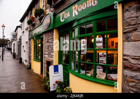 Salon de thé à Westport, Irlande. Banque D'Images