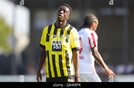 Dortmund, Allemagne. 30th juillet 2022. Firo: 07/30/2022, football, 1st ligue, 1st Bundesliga, saison 2022/2023, test match, match amical BVB, Borussia Dortmund - Antatyaspor ANTALYA GESTURE, ABDOULAYE CAMERA, BVB/dpa/Alamy Live News Banque D'Images