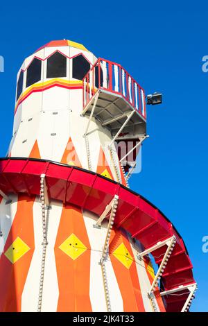 helter skelter slide sur la jetée à Bournemouth Dorset Royaume-Uni Banque D'Images