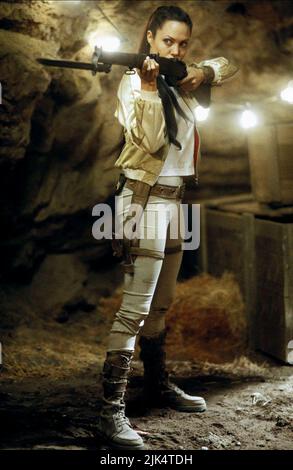 ANGELINA JOLIE, Lara Croft Tomb Raider : LE BERCEAU DE LA VIE, 2003 Banque D'Images