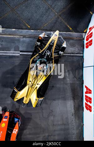 25 VERGNE Jean-Eric (fra), DS Techeetah, DS E-tense FE21, action pendant le ePrix de Londres 2022, 9th rencontre du Championnat du monde de Formule E de la FIA ABB 2021-22, sur l'Excel Londres de 30 juillet à 31, à Londres, Royaume-Uni - photo: Germain Hazard/DPPI/LiveMedia Banque D'Images