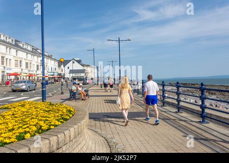 Front de mer Promenade, Porthcawl, Bridgend County Borough (Pen y bont), pays de Galles (Cymru), Royaume-Uni (2022) Banque D'Images