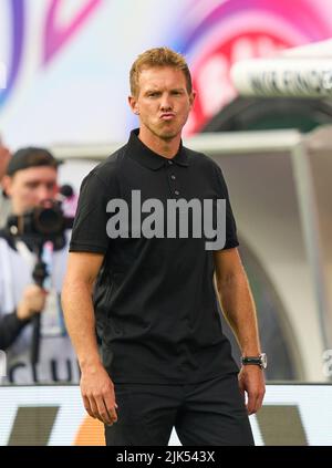 Leipzig, Allemagne. 30th juillet 2022. Entraîneur Julian Nagelsmann (FCB), chef d'équipe, entraîneur, dans le match RB LEIPZIG - FC BAYERN MÜNCHEN DFL SUPERCUP, 1. Ligue allemande de football, on Leipzig, saison 30 juillet 2022 2022/2023 © Peter Schatz / Alamy Live News crédit: Peter Schatz/Alamy Live News Banque D'Images